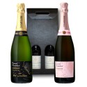 Coffret Cadeau Champagne Brut et Brut Rosé