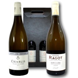 Coffret Cadeau Bourgogne Blanc - Chablis et Givry 1er cru