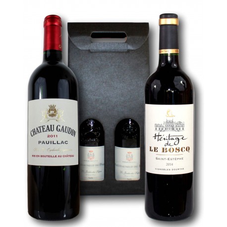 Coffret Cadeau Grands cru de Bordeaux - Saint-Estèphe & Pauillac