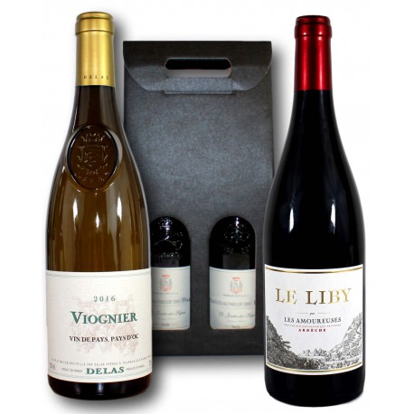 Coffret cadeau Vins "Pépites d'Ardèche"