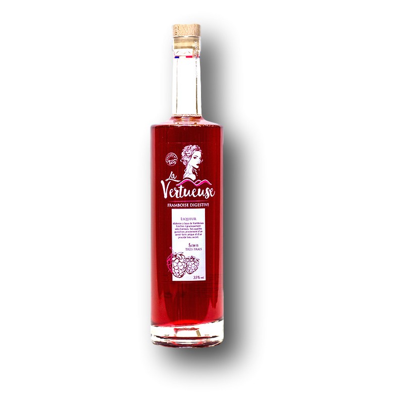 Liqueur de framboise artisanale digestive 35%