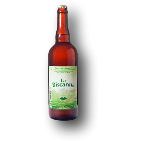 Bière Blonde au chanvre "La Biscanna"