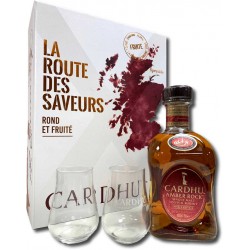 Coffret Cadeau Whisky CARDHU Amber Rock avec 2 verres