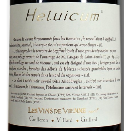 HELUICUM Vieux millésimes des Vins de Vienne