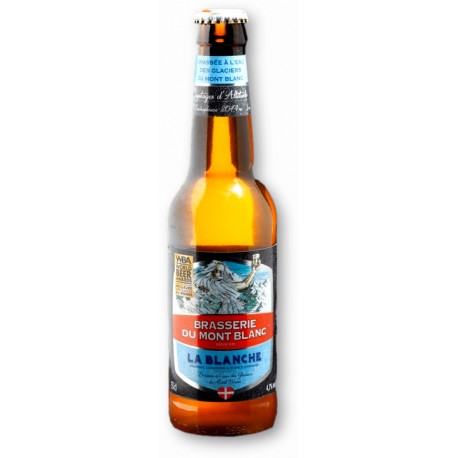 Bière 33cl. Blanche de la Brasserie du Mont Blanc