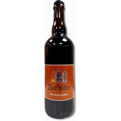 Bière 75cl. Brune Kor'Bière - Abbaye Fontfroide