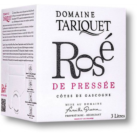 Tariquet Rosé de pressé BIB 3 LITRES